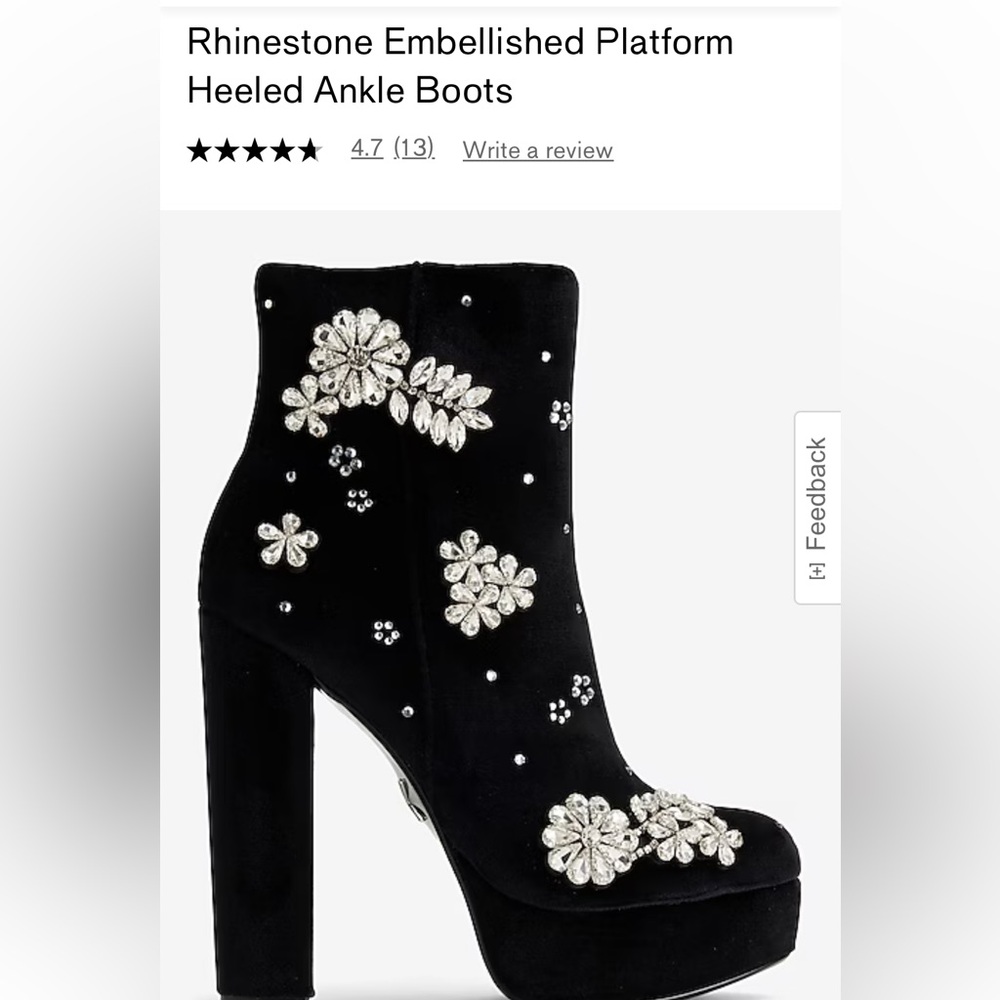 NWT Express embellished ankle booties